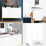 10/15 cm Puhasvalged plaadid Kleebis K&ouml;&ouml;k Backsplash &Otilde;likindel Vannituba Riidekapp Kodukaunistus Seinakleebised Isekleepuv seinamaaling 10cmX10cmX10pcs