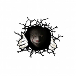 Head Halloweeni autoukse autoakna kleebised Horror seina p&otilde;randa seinakleebised Avaleht must