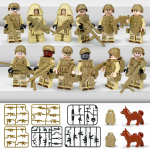 12 tk/komplekt Linnapolitsei SWAT merejalav&auml;e s&otilde;dalaste minifiguurid Ehitusklotsid Nukud koos tarvikutega Pruunid koerad Lapsed Tegelased M&auml;ngupoistele Kingitused