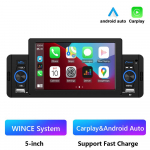 Autoraadio 1 Din CarPlay Android Auto multimeediumipleier Bluetooth MirrorLink FM-vastuv&otilde;tja Volkswagen Nissan Toyota jaoks car mp5 player only