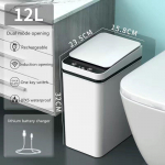 Intelligentne pr&uuml;gikast nutikas andur pr&uuml;gikast 12L elektriline automaatne pr&uuml;gikast USB veekindel induktsioonpr&uuml;gikast USB white dual mode valge
