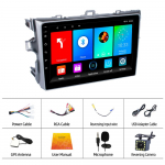 REAKOSOUND Android 11 9'' HD Mirror Link 4 Core Car Radio Player GPS Navigation Audio WIFI Player Toyota Corolla 2007-2013 jaoks 9inch 1-16G mic 12led