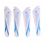 4 tk 7,2/9 cm varuteraga ventilaator Rc minihelikopteri Ch002 Ch023 droonim&auml;nguasjade jaoks 9x2.3x0.3cm sinine