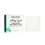 EELHOE Kitsepiimaseep Looduslik orgaaniline siidiproteiini seep Lestad Akne eemaldamine Tender White K&auml;sit&ouml;&ouml; Keha N&auml;o s&uuml;gavpuhastamiseks 60g-round