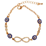 Les Tr&eacute;sors De Lily [R8071] - Disainer k&auml;ev&otilde;ru  Sissi  sinine valge kuld - 23x10 mm (l&otilde;pmatus) sinine