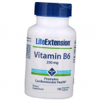 Vitamiin B6 (P&uuml;ridoksiin), Vitamiin B6 250, eluea pikendamine 100 k&ouml;&ouml;giviljakapslit (36346036) 100vcaps