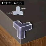 Beebi lasteohutus silikoonist kaitselaud nurga servakaitse kate Elektripistikupesa kaitse lastele kokkup&otilde;rkevastased kaitsed set 6 4PCS