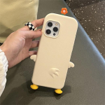 Jaapan armas 3D multifilmi Duck silikoon&uuml;mbris iPhone'ile 14 13 12 11 Pro Xs Max X Xr 7 8 6 Plus Se 3 Kawaii kaitsev pehme kate For iPhone XS Max