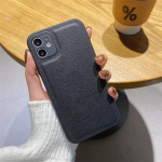 Kvaliteetne Korea retronahast Pu pehme telefoni&uuml;mbris iPhone 13 12 11 14 Pro X Xs Max Xr 7 8 Plus Se Mini Luxury tagakaas For iPhone 12MiNi fluorestseeruv roosa v&auml;rv