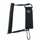 Taktikaline vedrurelva k&ouml;is v&auml;listingimustes kasutatava rihma tihendi v&ouml;&ouml;koha kett Kaotusevastane multifunktsionaalne traadist vedrupael matkapandlaga v&otilde;tmehoidja must