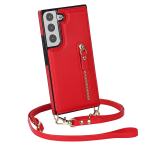 Crossbody Lady telefoni&uuml;mbris Samsung Galaxy S22 S21 S20 FE S10 S9 Plus Ultra nahast rahakoti kaardipesadele magnetilise p&otilde;rutuskoti kate For Galaxy S9 punane