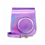 PU-nahast kaamerakoti kott Holograafiline &otilde;larihma kotikaitsega kott Fujifilm Instax Mini 11 9 8 kiirkaamera jaoks h&otilde;be