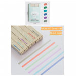 6 tk Super Soft Color Highlighter Marker Pliiatsi komplekt Morandi Pastel Colors Pintsliots joonistamiseks v&auml;rvimiseks