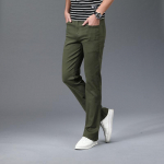 Teksad Mehed Uued Meeste Micro-Flare Denim p&uuml;ksid Korea versioon Elastic Casual P&otilde;letavad p&uuml;ksid Mustad Flared p&uuml;ksid Suurus 28-38 28 armee roheline v&auml;rv