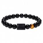 T&auml;htkuju meeste k&auml;ev&otilde;ru 8mm naturaalne must oon&uuml;ks tiigrisilm kivist t&auml;htkuju t&auml;htkuju s&otilde;prus palve &otilde;nnistus k&auml;ev&otilde;ru kingitused