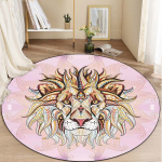 Mandala tr&uuml;kitud &uuml;mmargune matt kerge meditatsiooni joogamatt &uuml;mmargune joogamatt elutoa magamistuppa Diameter 150cm