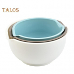 3 tk salatikauss, sile pind Organisatsioon libisemiskindel, vastupidav mitmeotstarbeline segamiskauss salatiga puuviljataldrik k&ouml;&ouml;gitarvikud 3pcs