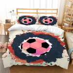 Jalgpalli tr&uuml;kitud tekikate Kodumajapidamises kasutatavate voodipesukomplekt Tekikate voodipesukomplekt Tekikate ja padjap&uuml;&uuml;r t&auml;issuuruses voodipesu UK Single 135x200cm