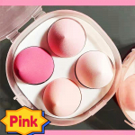 4tk Women Makeup Puff Makeup Sponge Foundation Powder Sponge Beauty Tools roosa