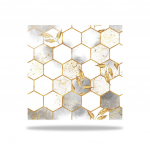 10 tk Luksuslik kuusnurkne l&auml;ikiv plaadikleebis K&ouml;&ouml;k Backsplash &Otilde;likindel vannituba Veekindel kodukaunistused Seinakleebised Peel Stick Kunstimaaling 30*30cmX10Pcs