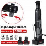 42V 100N.m aku elektriline mutriv&otilde;ti 3/8 p&otilde;rkv&otilde;tme komplekt nurktrell Kruvikeeraja Mutriv&otilde;ti t&ouml;&ouml;riistad 2x akulaadijaga 1*Battery