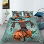 Halloweeni kodu voodipesukomplekt Magamistoa tekikate Padjap&uuml;&uuml;r Kodu voodipesukomplekt AU/EL/USA t&auml;issuuruses &uuml;he-/kaheinimesevoodi Baby 100x135cm
