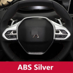 Peugeot 5008 3008 GT jaoks 2017 2018 Auto ABS S&uuml;sinikkiust Roolikatte dekoratiivne raam litrid kleebised h&otilde;be