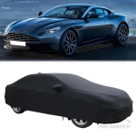 Sise auto kate Tolmukindel k&otilde;rge elastne kaitse veniv puuvillane tihe saastumisvastane auto kate Aston Martinile black