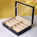 Uus nahast prillikott naistele Meeste prillid P&auml;ikeseprillid Displei hoiukarbi hoidik Korraldaja prillide &uuml;mbris 1