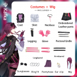 Honkai: Star Rail Kafka Cosplay kost&uuml;&uuml;m COS Tikitud kuningliku &otilde;e kost&uuml;&uuml;m Anime naister&otilde;ivad XL must
