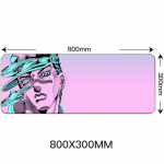 80x30cm suur m&auml;nguhiirepadi lukustatud servaga Anime arvuti kummist hiirematt JOJO veider seiklus
