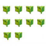 10/30 tk Kolmikkonkside korgid Kl&otilde;pskinnitusega torkevastane plastikust kate S&ouml;&ouml;dakonks Kriimustusvastane Kalastuskonksude kaitsja Kalastustarvikud 10 pcs