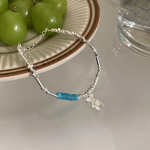 Kivist helmestega metallist karu k&auml;ev&otilde;ru V&auml;ikese disainiga parima s&otilde;bra kingituse ehe h&otilde;bedane k&auml;ev&otilde;ru 12.5-16cm sinine