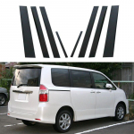 Auto samba postide ukseakna trimmi katte kleebiste kleebis Toyota Noah R70 Voxy 2008-2013 Auto Styling jaoks