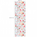 Akvarell lilleline tapeet Girl Living Room Magamistoa isekleepuv tapeet (45cm*300cm) RW298