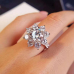 Mood t&otilde;eline moissanite luksuslik p&auml;ikeselille s&otilde;rmus 2 kat D v&auml;rvi VVS1 Lab teemant puhas 925 sterling h&otilde;be naistele pulmapeened ehted 9