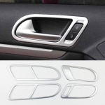 ABS kroom Tiguani jaoks 2009 2010 2011 2012 2013 2014 2015 tarvikud Auto siseukse kausi kaunistus kaane trimmimine auto