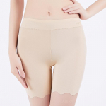 Flarixa Seamless Ice Silk turvap&uuml;ksid naistele Plus Size turvap&uuml;ksid Suvised k&otilde;rge v&ouml;&ouml;kohaga l&uuml;hikesed p&uuml;ksid seeliku all Bokserp&uuml;ksid 4XL M must