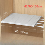 Teleskoop riidekapi riiulid Kapp Hoiuriiulid K&ouml;&ouml;k Vannituba Kingad Kapp Jaotusplaadid Riidekapi eraldajad 24*60-100cm