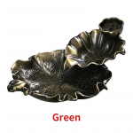 Leaf Tower Viiruk Keraamiline P&otilde;leti L&otilde;hnahoidja Backflow Censer Creative Aroomiteraapia Suitsu tagasivool Viirukipulk Viiruk roheline