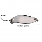 Metallist litrid peibutis mikroobjekt meloniseemne litrid valged triibud valtsitud suu bass lusika kujuga peibutis TP030