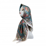 S&uuml;gis-talvine uus 90cm siidist sall naistele suur kandiline sall sall siidsall sall vintage tr&uuml;kiga turban 90*90cm