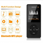 Mini-MP3-m&auml;ngija Bluetooth-&uuml;hilduv k&otilde;lar Kaasaskantav Mp4-Fm-raadio &Uuml;li&otilde;huke &otilde;pilastugi 128GB HiFi-muusikam&auml;ngijad E-raamatu salvestamine must