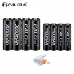 PALO 1,2 V AA AAA laetav aku 1100 mAh 1,2 V AAA laetav NIMH aku + 3000 mAh AA element 1,2 V Ni-MH AA 2A akud 4AA+4AAA