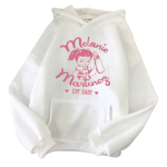 Melanie Martinez Hoodie Cry Baby dressipluus Mood Harajuku Hip Hop Unisex Pusad Unisex 4XL white