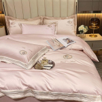 Kerge luksusstiilis 140S pika klambriga puuvillast tikitud neljaosaline komplekt, puhtast puuvillast tikandid, nahas&otilde;bralik neljaosaline komplekt, high-end 1.5m bed sheet 4pcs