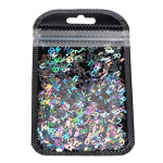 Sequins Glitter mitmev&auml;rviline kuumakindel lilla