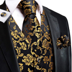 Hi-Tie Tuxedo vest meestele, &uuml;likond, vest kaelaside, taskur&auml;tik, mansetin&ouml;&ouml;bid pulma&auml;ri jaoks M