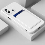 Kaardipesa + rahakoti &uuml;mbris &Uuml;li&otilde;huke pehme silikoonist telefoni &uuml;mbris Redmi 12 12C 13C POCO C65 X5 F5 Redmi Note 11 11s 12 Pro+ 4G 5G jaoks XiaoMi 12T / 12T Pro valge