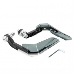 1 paar mootorratta k&auml;ekaitset tuuleklaasiga CNC alumiiniumist universaalne 22 mm juhtraua k&auml;ekaitse Mootorratta mustuseratta t&otilde;ukeratta muutmise tarvikud h&otilde;be